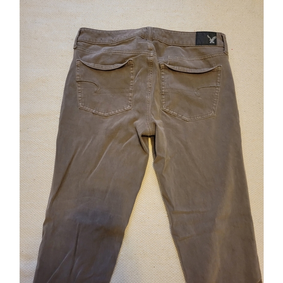 Womens American Eagle brown/plum jeggings 360 super stretch size 10 - Picture 6 of 7